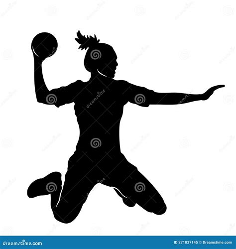 Handball Silhouette Illustration Stock Illustration Illustration Of