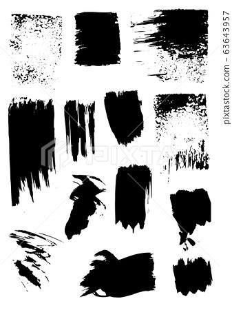 Vector Drawing Paints Strips Grunge Prints Stock Illustration