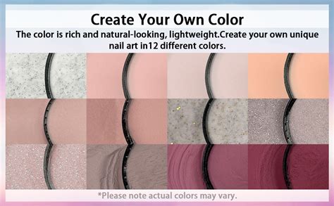 Lofuanna Pcs Dip Powder Nail Kit Colors Nude Pink Purple Glitter