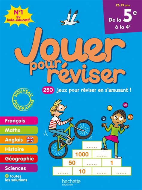 Jouer pour réviser De la 5e à la 4e Cahier de vacances 2024