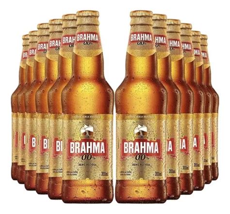 Combo Brahma Zero Álcool 12 Un Long Neck 355ml Brasileira Frete grátis