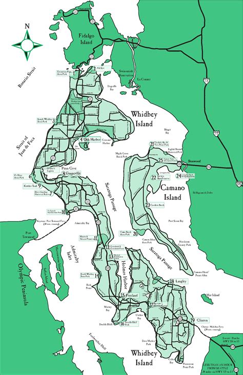 Whidbey Island Map Printable