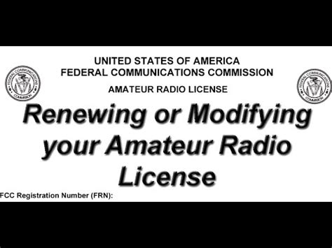 Renewing Your Amateur License Photos