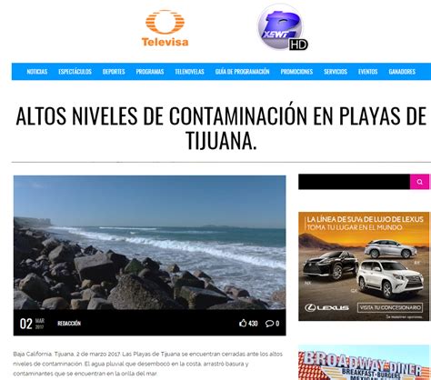 Altos Niveles De Contaminación En Playas De Tijuana Playaslimpiastijuana