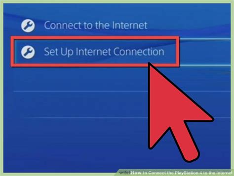 how do i connect to internet on ps4