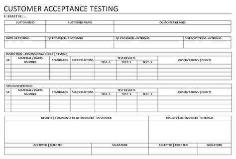 User Acceptance Testing Uat Example And Template