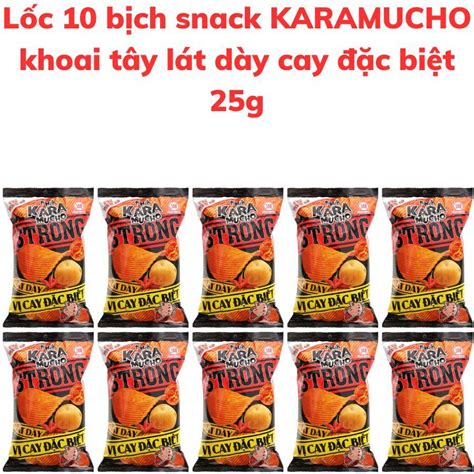 Bánh Snack Khoai Tây Lát Dày Karamucho Vị Cay đặc Biệt 25g Shopee Việt Nam