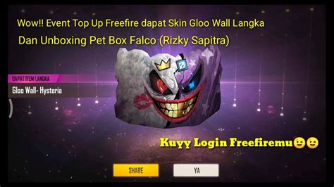 Event Top Up Freefire Cara Mendapatkan Skin Gloo Wall Langka Dan