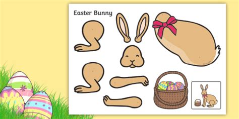 Easter Bunny Split Pin Activity Teacher Made