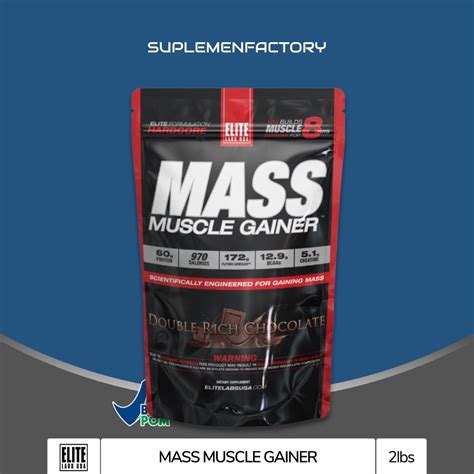 Jual Elitelabs Mass Muscle Gainer 2 Lbs Weight Protein Shopee Indonesia