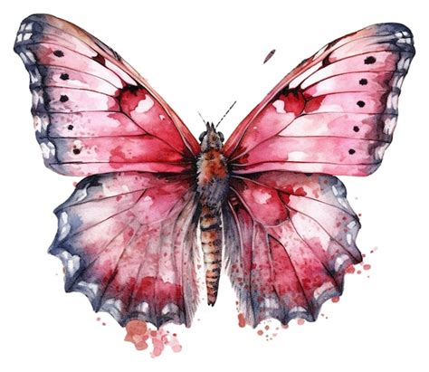 Vektor Aquarell Schmetterling Handgezeichneter Schmetterling Bunter