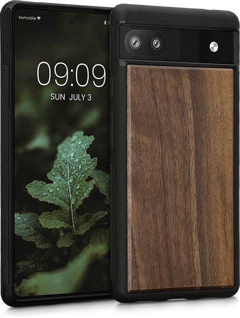 Amazon Kwmobile Real Wood Case Compatible With Google Pixel A