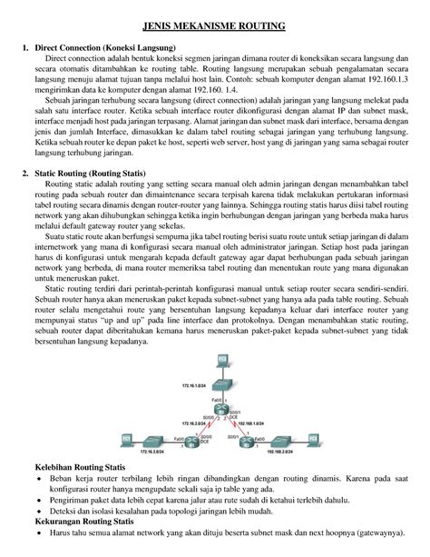 Sk A Jarkom Mekanisme Routing Jenis Mekanisme Routing Direct