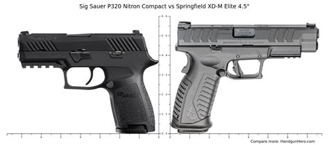 Sig Sauer P320 Nitron Compact Vs Springfield XD M Elite 4 5 Size