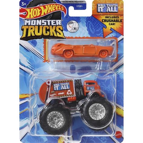 Autko Monster Truck Hot Wheels Will Trash It All Samochody I Pojazdy Loombard Pl