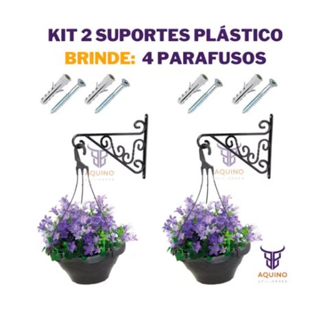 Suporte Para Pendurar Vaso Planta Flores Kit Unidades Shopee Brasil