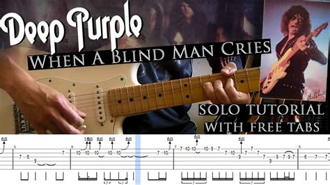 Deep Purple When A Blind Man Cries Guitar Solo Lesson With