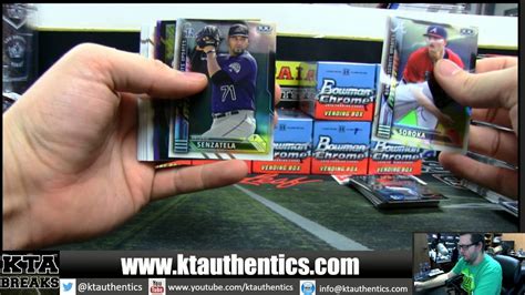 Ktauthentics Bowman Chrome Baseball Box Vending Case Break