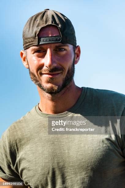 4581 Man With Beard And Baseball Cap Stock Photos High Res Pictures