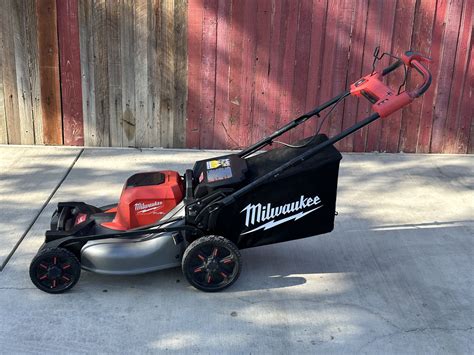 Milwaukee M18 Fuel Brushless Cordless 21 In Walk Behind Dual Battery Lawn Mower For Sale In