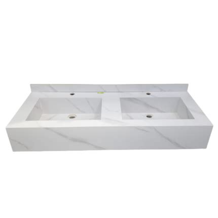 Раковина из искусственного камня - двойная чаша LUSSO 120см white ...