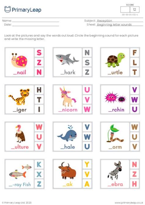 Early Years Literacy Beginning Letter Sounds S T U V W X Y Z