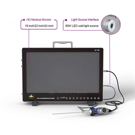 Sy PS050 Portable Endoscopy Ent Camera LCD Monitor HD Endoscopy System