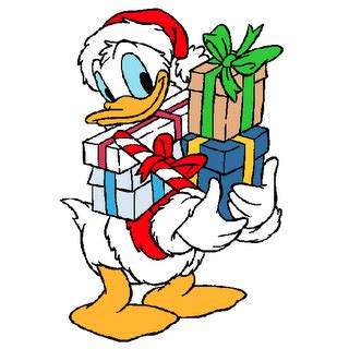 Donald Duck And Daisy Christmas Clip Art Library