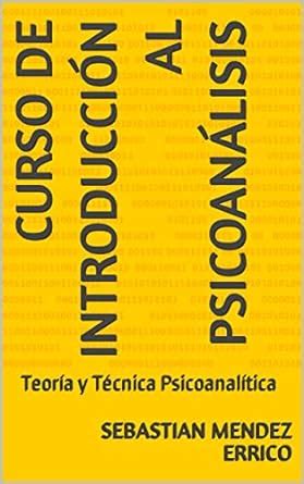 Curso De Introducci N Al Psicoan Lisis Teor A Y T Cnica Psicoanal Tica