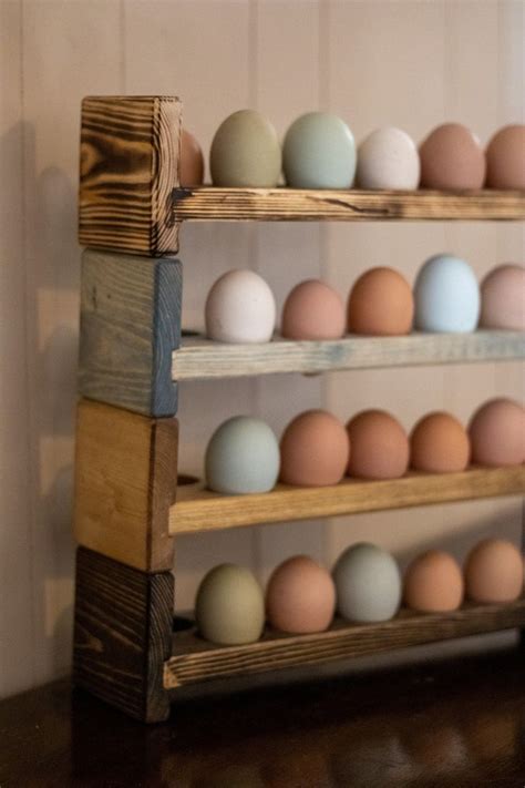 Farmhouse Stackable Egg Holder Egg Tray Counter Egg Storage Egg Carton