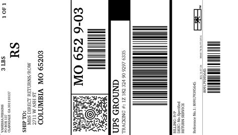 UPS shipping label for 1Z1823249092976335 | Printing labels, Labels, Print