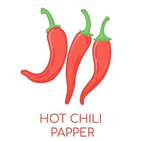 Premium Vector Hot Chili Paper Vegetable Lcolored Icons Illustration