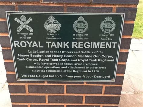 Monument Royal Tank Regiment Alrewas TracesOfWar Nl