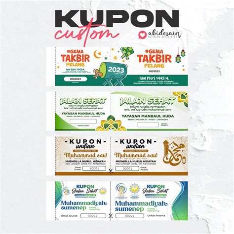 Jual Cetak Kupon Custom Kupon Undian Voucher Untuk Segala Macam