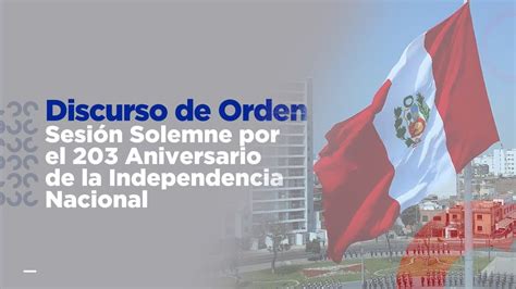 Fiestaspatriasper Discurso De Orden Sesi N Solemne Aniversario