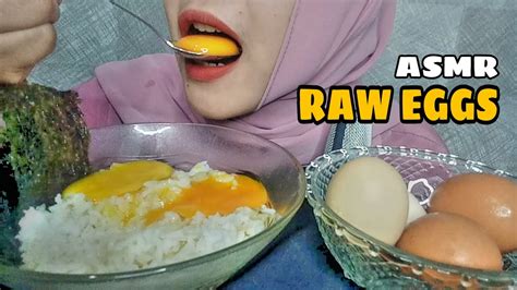 Asmr Raw Eggs Makan Telur Mentah Pake Nasi Asmr Eating Mukbang