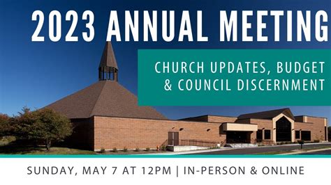 2023 Annual Meeting Good Shepherd Church Youtube