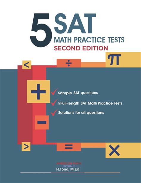 5 Full Length Sat Math Practice Tests By American Math Academy Goodreads