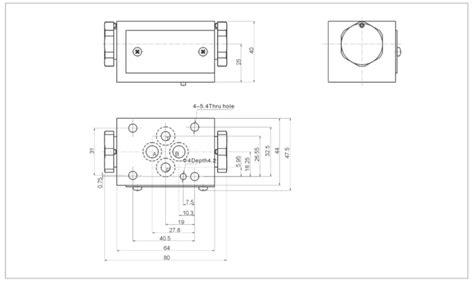 Double Pilot Operated Check Valve D03 Manifold