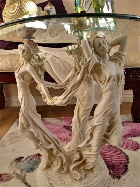 Design Toscano The Muses Glass Topped Sculptural Table Macy S