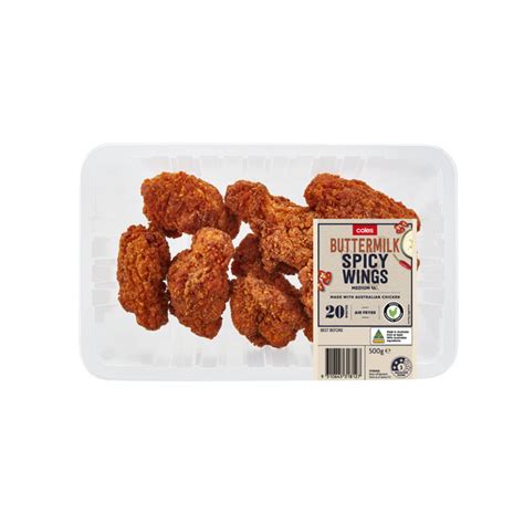 Calories In Coles Rspca Approved Chicken V Wings Calcount