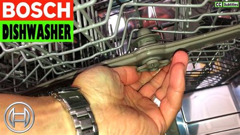 How To Remove Spray Arms On Bosch Dishwasher And How To Clean Spray Arms On Bosch Dishwasher Youtube