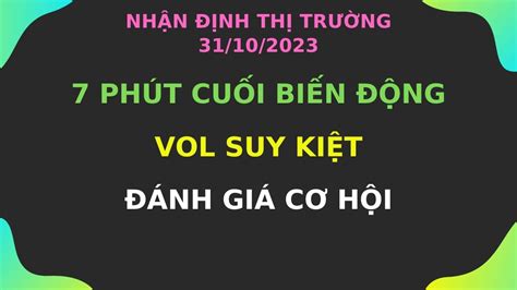 7 phút cuối biến động Vol suy kiệt Đánh giá cơ hội YouTube