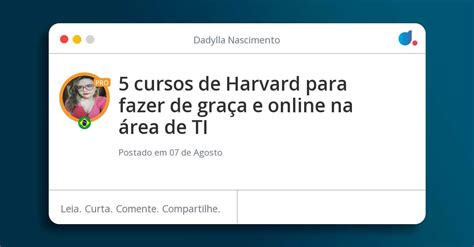 Cursos De Harvard Para Fazer De Gra A E Online Na Rea De Ti