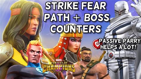 Strike Fear June Event Quest Path And Boss Counters Marvel Contest Of Champions Youtube