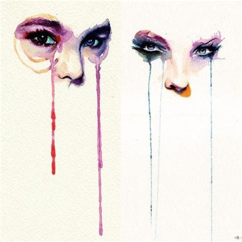 Marion Bolognesi Watercolor Faces Trendland Fashion Blog Trend