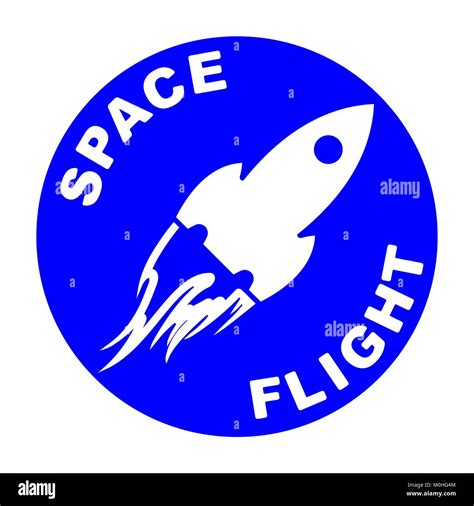 Space Flight Round Icon Stock Vector Image And Art Alamy