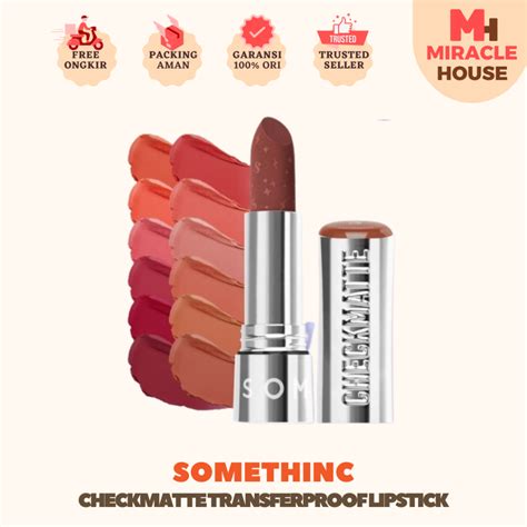 Jual SOMETHINC Checkmatte Transferproof Lipstick Bpom Original Shopee