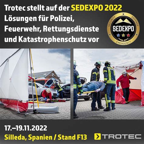 Trotec Stellt Auf Der Sedexpo In Spanien L Sungen F R Polizei