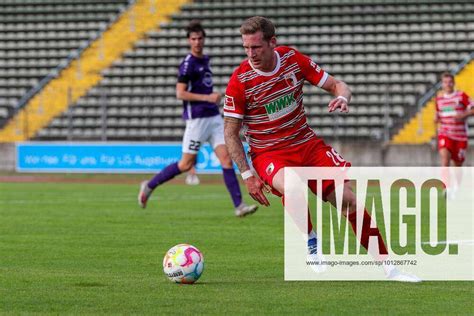 In Duel Action With Andre Hahn Fc Augsburg Tsv Schwaben Augsburg